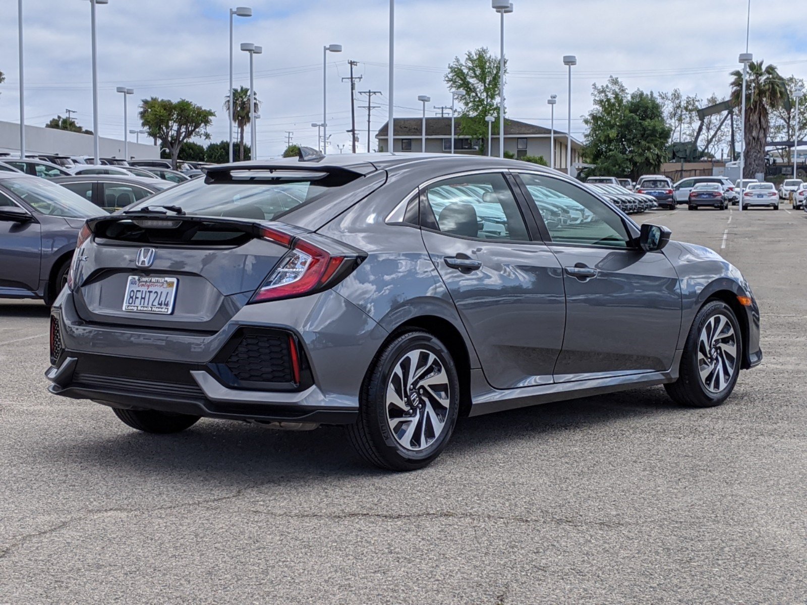 Certified Pre-Owned 2018 Honda Civic Hatchback LX Hatchback in Signal ...